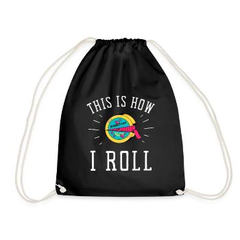 Bubble Gum Gumball Sweet Candy Machine Bubblegum - Sac de sport léger - noir - Devant