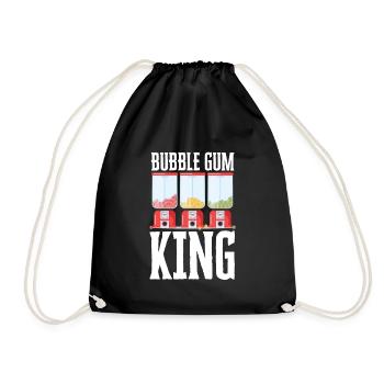 Bubble Gum Gumball Sweet Candy Machine Bubblegum - Sac de sport léger - noir - Devant