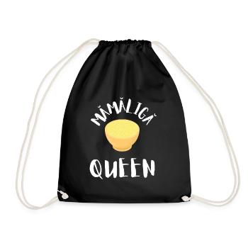 Mamaliga Romanian Moldovan Porridge Polenta - Drawstring Bag - black - Front