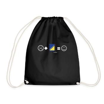 Bosnie Burek Bosnie-Herzégovine patriotique - Sac de sport léger - noir - Devant