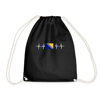 Bosnie Burek Bosnie-Herzégovine patriotique - Sac de sport léger - noir - Devant