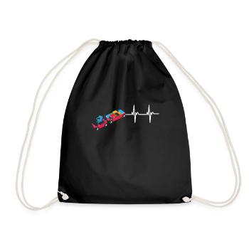Baggage Handler Airfield Airport Worker - Turnbeutel - Schwarz - Vorne
