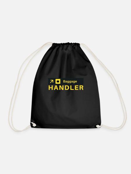 Baggage Handler Airfield Airport Worker - Turnbeutel - Schwarz