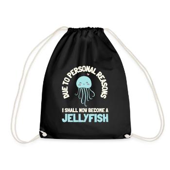 Jelly Fish Medusozoa Marine Biologist Ocean - Turnbeutel - Schwarz - Vorne