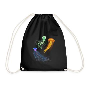 Jelly Fish Medusozoa Marine Biologist Ocean - Turnbeutel - Schwarz - Vorne