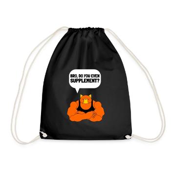 Supplémentation Haltérophilie Joint Supplément - Sac de sport léger - noir - Devant