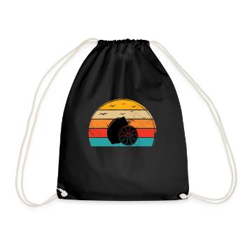 Lemon Fruit Lover Retro Lemonade Gift idea - Turnbeutel - Schwarz - Vorne