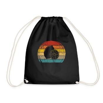 Lemon Fruit Lover Retro Lemonade Gift idea - Turnbeutel - Schwarz - Vorne