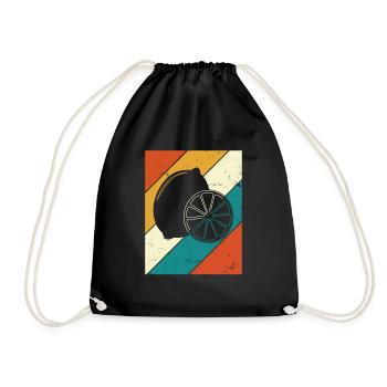 Lemon Fruit Lover Retro Lemonade Gift idea - Turnbeutel - Schwarz - Vorne