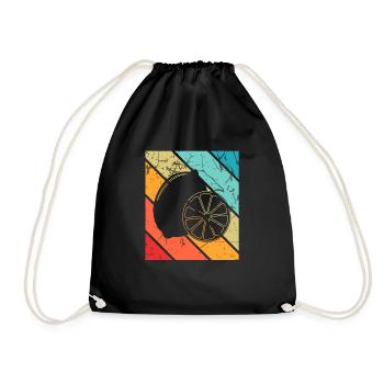 Lemon Fruit Lover Retro Lemonade Gift idea - Turnbeutel - Schwarz - Vorne