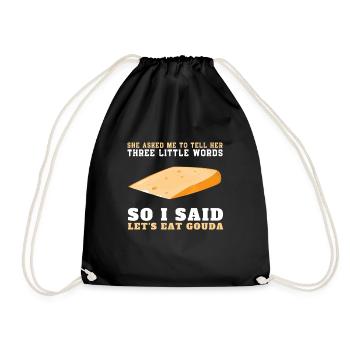 Cheesemonger Cheese Maker Gouda Lover - Turnbeutel - Schwarz - Vorne