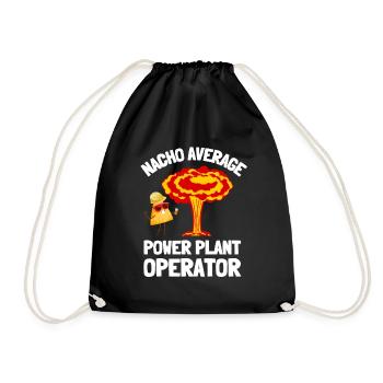 Uranium Fission Nuclear Engineering Theme - Drawstring Bag - black - Front