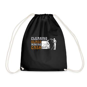 Services de nettoyage de vitres pour vitres de voiture - Sac de sport léger - noir - Devant