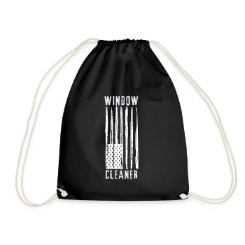 Services de nettoyage de vitres pour vitres de voiture - Sac de sport léger - noir - Devant