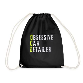 Mobile Car Polisher Waxer Interior Car Detailer - Drawstring Bag - black - Front