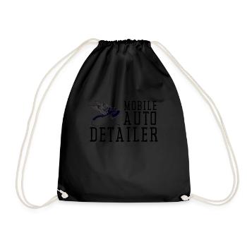 Mobile Car Polisher Waxer Interior Car Detailer - Drawstring Bag - black - Front