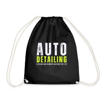 Mobile Car Polisher Waxer Interior Car Detailer - Drawstring Bag - black - Front