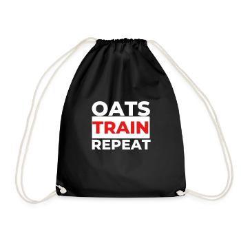 Cereal Grits Kasha Upma Rice And Morning Cornmeal - Drawstring Bag - black - Front