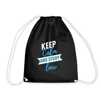 Lawyer Student Graduate, Juris Doctorate - Drawstring Bag - black - Front