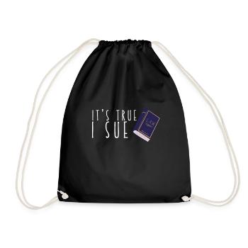 Lawyer Student Graduate, Juris Doctorate - Drawstring Bag - black - Front