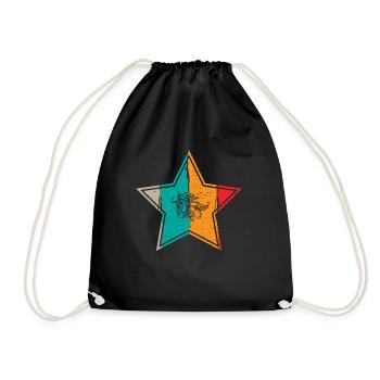 Olive oil Retro Vegetarian Gift idea - Turnbeutel - Schwarz - Vorne