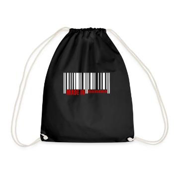 Hanover, Fire Brigade Lower Saxony Flag - Drawstring Bag - black - Front