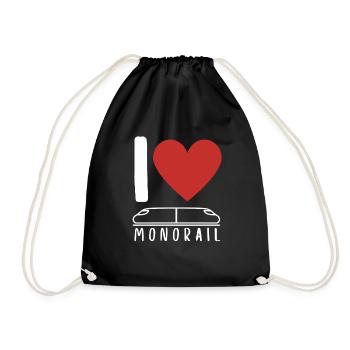 Public Transportation Stand Clear Of - Drawstring Bag - black - Front