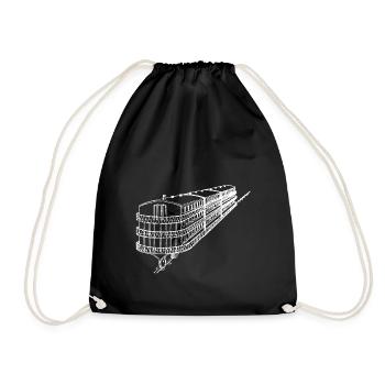 Public Transportation Stand Clear Of - Drawstring Bag - black - Front