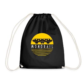Public Transportation Stand Clear Of - Drawstring Bag - black - Front