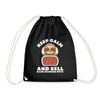 Options Trading Cash Secured Puts Future Forex - Drawstring Bag - black - Front