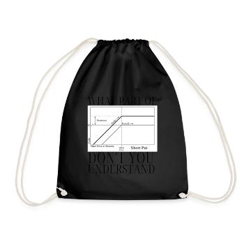 Options Trading Cash Secured Puts Future Forex - Drawstring Bag - black - Front