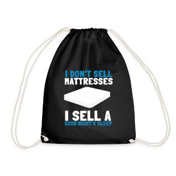 Best Salesman Bed Mattress Doctor - Turnbeutel - Schwarz - Vorne