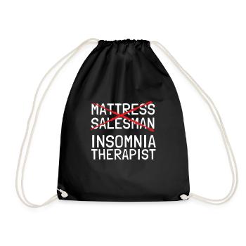 Best Salesman Bed Mattress Doctor - Turnbeutel - Schwarz - Vorne