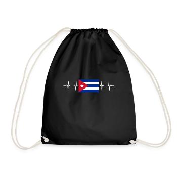 Latino Cuban Cuba Baseball - Turnbeutel - Schwarz - Vorne