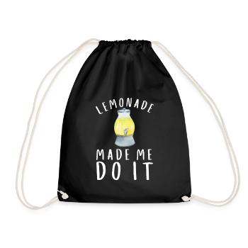 Sell Lemonade Stand Boss Juice Business Lemon - Turnbeutel - Schwarz - Vorne