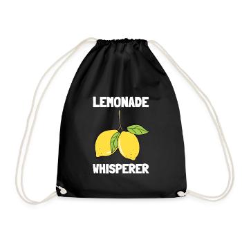 Sell Lemonade Stand Boss Juice Business Lemon - Turnbeutel - Schwarz - Vorne
