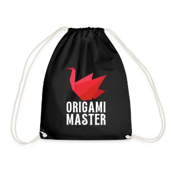 Artisanat de pliage de papier japonais Origami Master - Sac de sport léger - noir - Devant