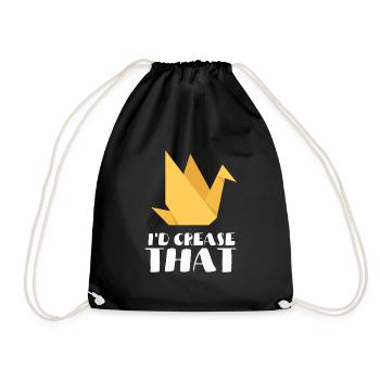 Artisanat de pliage de papier japonais Origami Master - Sac de sport léger - noir - Devant