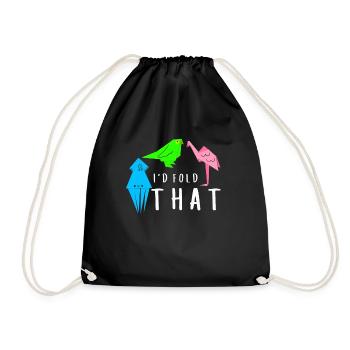 Artisanat de pliage de papier japonais Origami Master - Sac de sport léger - noir - Devant