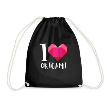Artisanat de pliage de papier japonais Origami Master - Sac de sport léger - noir - Devant