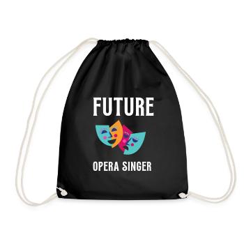 Chanteur ténor Chanteur Chanteur Étudiant en théâtre, Opéra - Sac de sport léger - noir - Devant