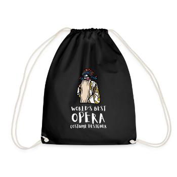 Chanteur ténor Chanteur Chanteur Étudiant en théâtre, Opéra - Sac de sport léger - noir - Devant
