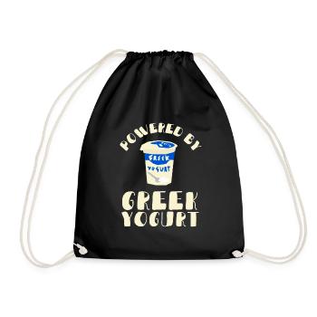 Probiotiques Produits laitiers, Yogourt glacé - Sac de sport léger - noir - Devant