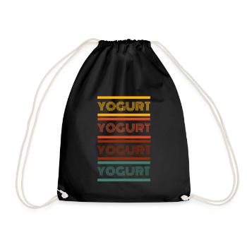 Probiotiques Produits laitiers, Yogourt glacé - Sac de sport léger - noir - Devant