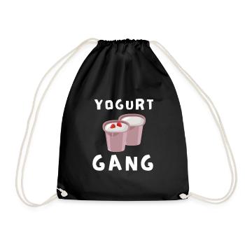 Probiotiques Produits laitiers, Yogourt glacé - Sac de sport léger - noir - Devant