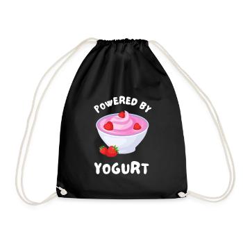 Probiotiques Produits laitiers, Yogourt glacé - Sac de sport léger - noir - Devant