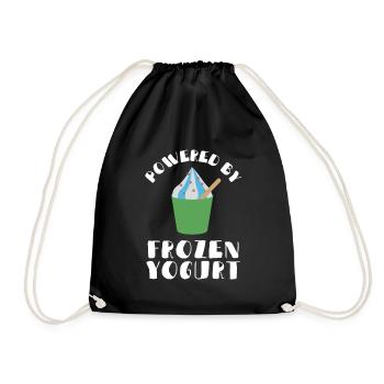 Probiotiques Produits laitiers, Yogourt glacé - Sac de sport léger - noir - Devant