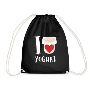 Probiotiques Produits laitiers, Yogourt glacé - Sac de sport léger - noir - Devant