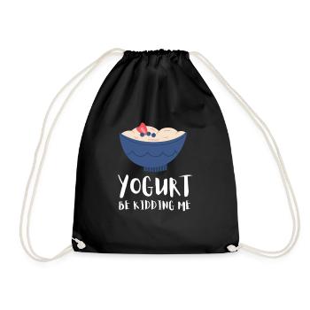Probiotiques Produits laitiers, Yogourt glacé - Sac de sport léger - noir - Devant