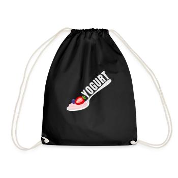 Probiotiques Produits laitiers, Yogourt glacé - Sac de sport léger - noir - Devant